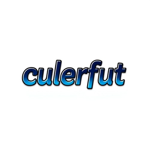 AI Design for i need a watermrk, it should be png background so i can use in vids, it should say culerfut, it needs about a black shadow on it so when i put it on my vids itlooks nice the writing must be normal but a lil bold