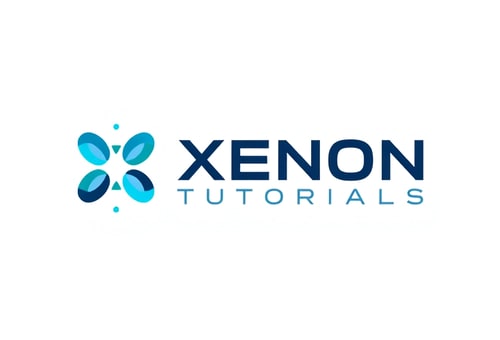 AI Design for Create a satisfaction and unique logo for Classes "Name : Xenon Tutorials" Also Add taglines : An Evolution in Science