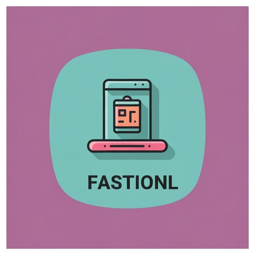 AI Design for Fastion store use icone logo colorfull
