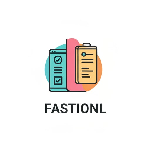 AI Design for Fastion store use icone logo colorfull