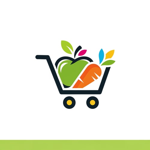 AI Design for iconify grocey logo icon unique