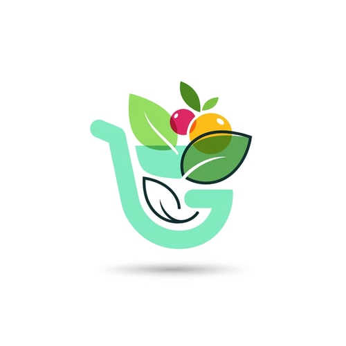 AI Design for iconify grocey logo icon unique