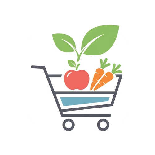 AI Design for iconify grocey logo icon unique