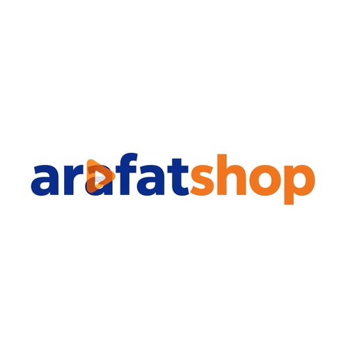 AI Design for arafatshop of ecommerce logo unique & bold text and color