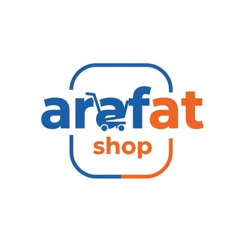 AI Design for arafatshop of ecommerce logo unique & bold text and color