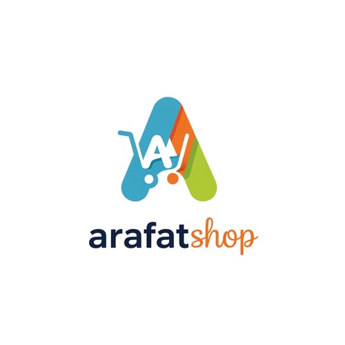 AI Design for arafatshop of ecommerce logo in unique style & icone unique