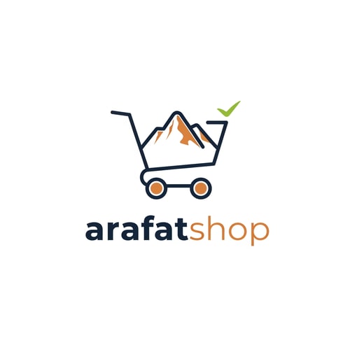 AI Design for arafatshop of ecommerce logo unique