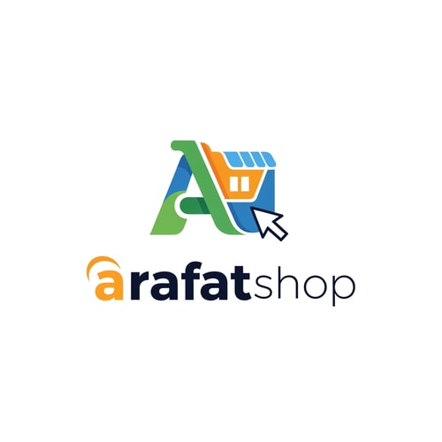 AI Design for arafatshop of ecommerce logo in unique style & icone unique