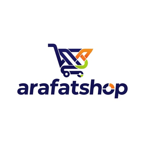 AI Design for arafatshop of ecommerce logo in new look deferent style bold