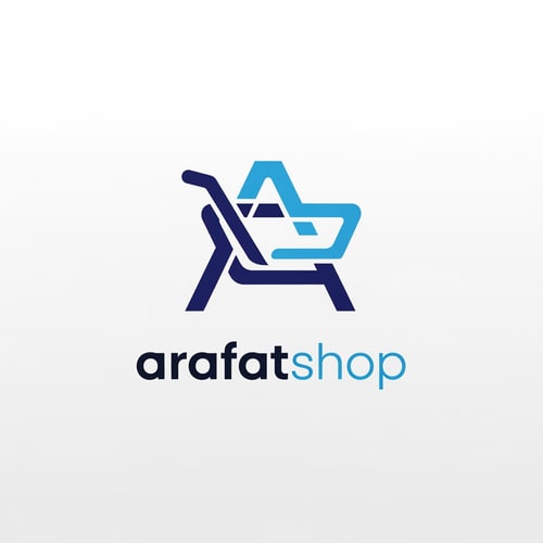 AI Design for arafatshop of ecommerce logo in new look deferent style use only icone