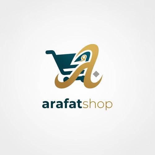 AI Design for arafatshop OF ecommerce logo something unique