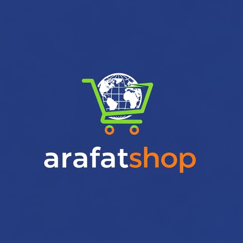 AI Design for arafatshop OF ecommerce logo