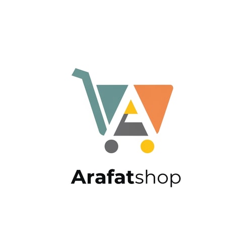 AI Design for arafatshop of ecommerce logo in new look deferent style use only icone