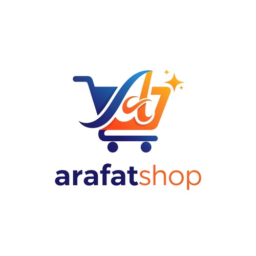 AI Design for arafatshop of ecommerce logo unique