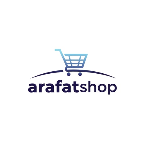 AI Design for arafatshop of ecommerce shopping logo in new look deferent style