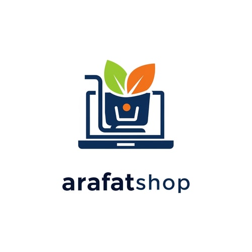AI Design for arafatshop of ecommerce logo in new look deferent style use only icone