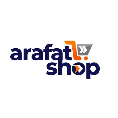 AI Design for arafatshop of ecommerce logo in new look deferent style bold
