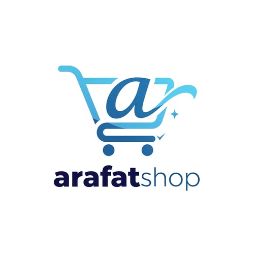 AI Design for arafatshop of ecommerce logo