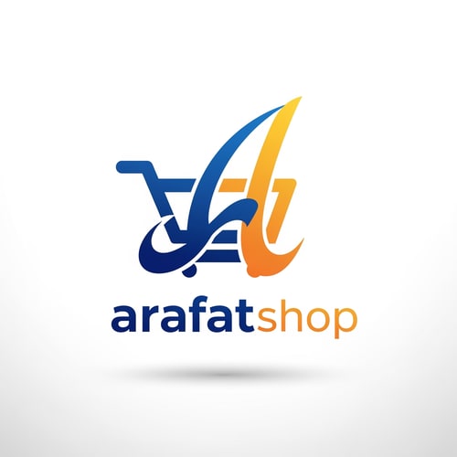 AI Design for arafatshop OF ecommerce logo something unique