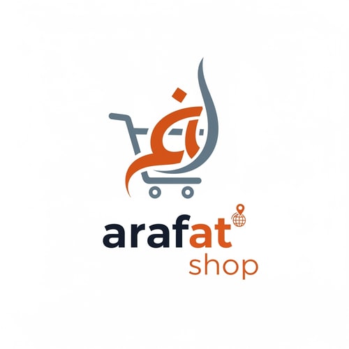 AI Design for arafatshop of ecommerce logo unique