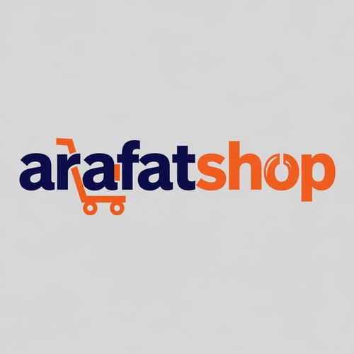 AI Design for arafatshop of ecommerce logo unique & bold text and color