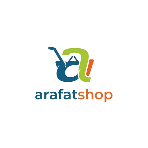 AI Design for arafatshop of ecommerce shopping logo in unique style & icone unique