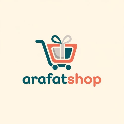 AI Design for arafatshop of ecommerce logo in unique style & icone unique