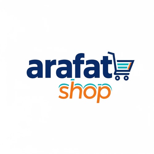 AI Design for arafatshop of ecommerce logo in new look deferent style bold