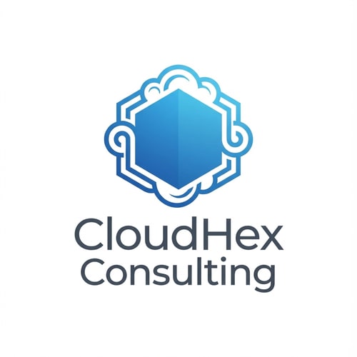 AI Design for Match the style of the reference image and create: cloudhexconsulting logo only icone something deferent