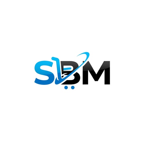 AI Design for SBM ecommerce of logo color  blue and black new look