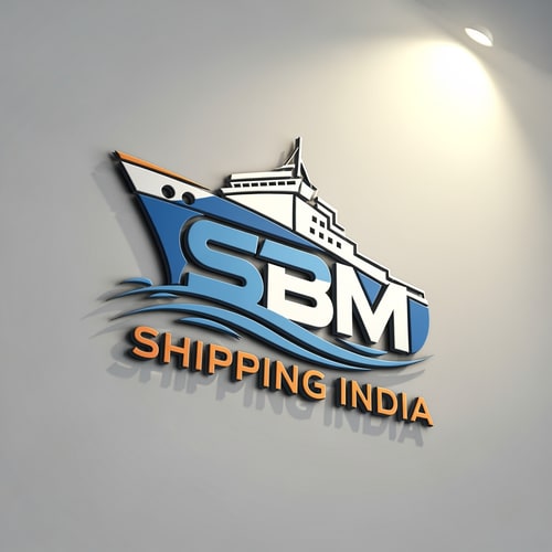 AI Design for SBM of logo tagline shipping india