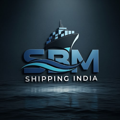 AI Design for SBM of logo blue and black in unique shipping india