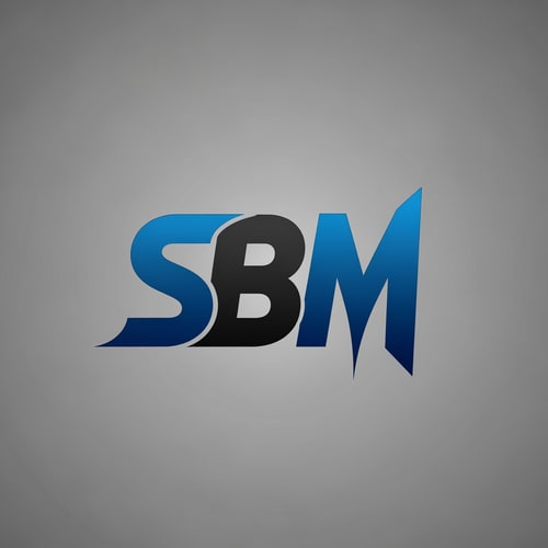 AI Design for SBM of logo blue and black in unique