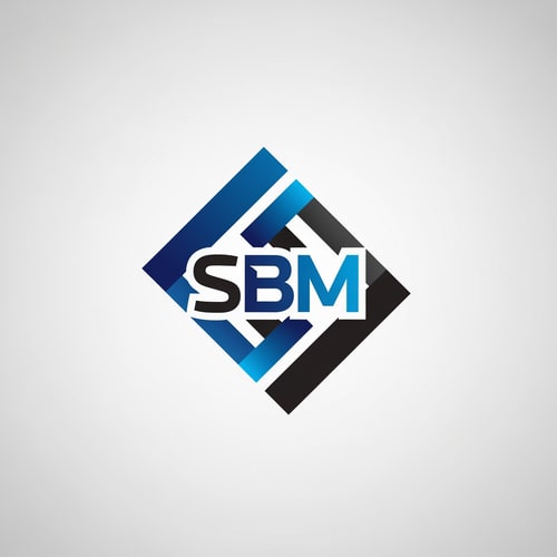 AI Design for SBM ecommerce of logo color  blue and black new look