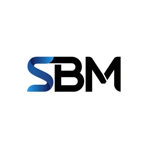 AI Design for SBM of logo blue and black in unique
