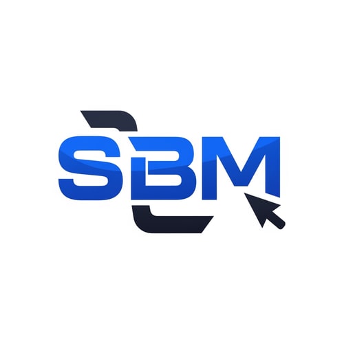AI Design for SBM ecommerce of logo color  blue and black new look