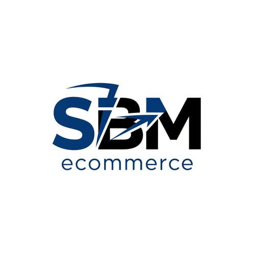 AI Design for SBM ecommerce of logo color  blue and black new look
