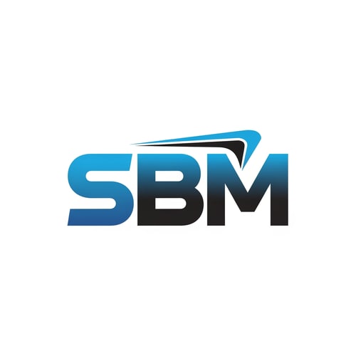 AI Design for SBM ecommerce of logo color  blue and black new look