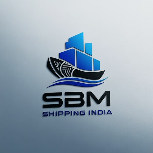 AI Design for SBM of logo blue and black shipping india in new style