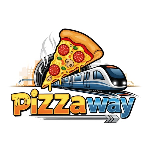 AI Design for pizzaway of food logo