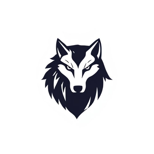 AI Design for create the logo company name EFÇ tekstil with wolf symbol unique