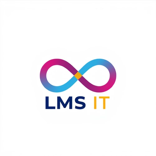 AI Design for LMS IT company logo is me infinity icon add kar ke so