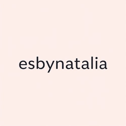 AI Design for logo for a community manager minimalist whos names es bynatalia.studio