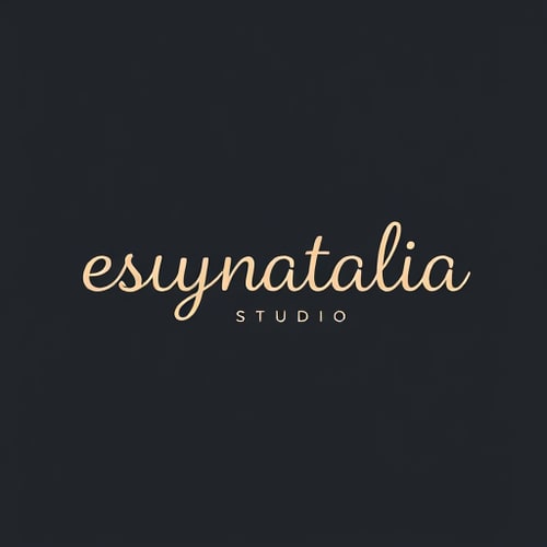 AI Design for logo for a community manager minimalist whos names es bynatalia.studio