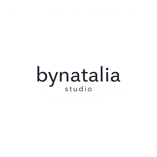 AI Design for logo for a community manager minimalist whos name: bynatalia.studio