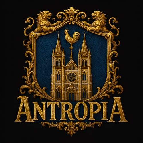 AI Design for Can you make the text saying Antropia in one size?