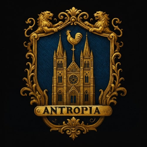 AI Design for Make the text saying Antropia, in one size