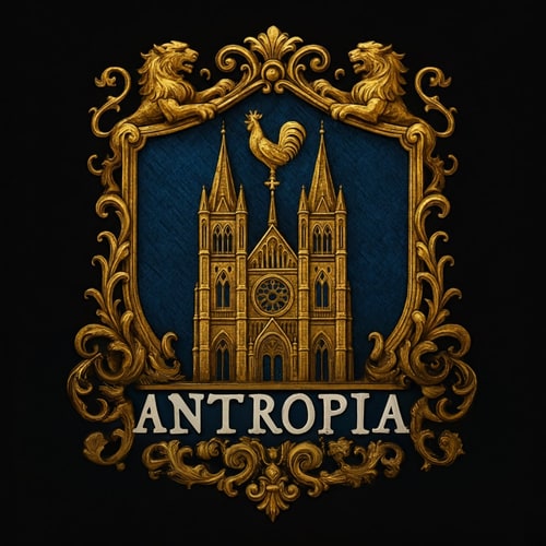 AI Design for Make the text saying Antropia, in one size