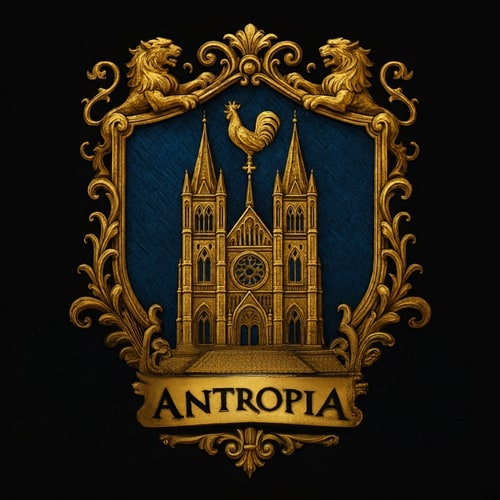 AI Design for Make the text saying Antropia, in one size