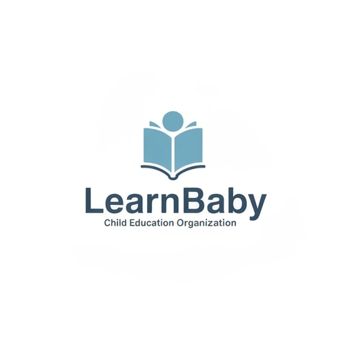 AI Design for Create a logo for Child Education Organization Named by LearnBaby , Logo will be minimalist,modern,proffesional,Catchy,Bluish Color tone
